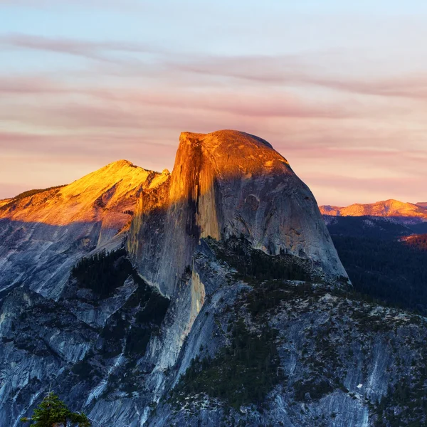 Pôr do sol de Glacier Point — Fotografia de Stock