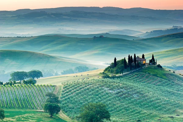 Die toskanische Landschaft — Stockfoto