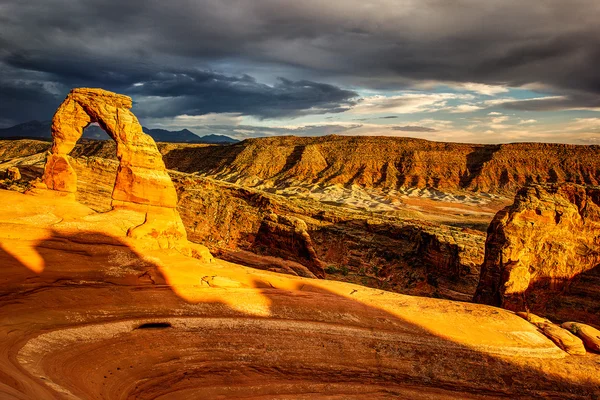 Delicate Arch at Sunset — Stock Photo, Image