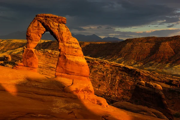 Arco delicato al tramonto — Foto Stock