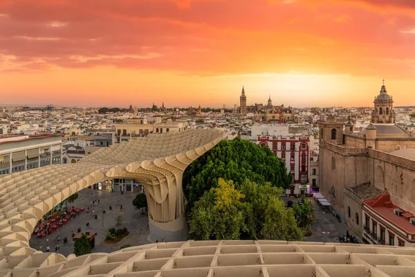 Η Metropol Parasol ονομάζεται επίσημα Setas de Sevilla — Φωτογραφία Αρχείου