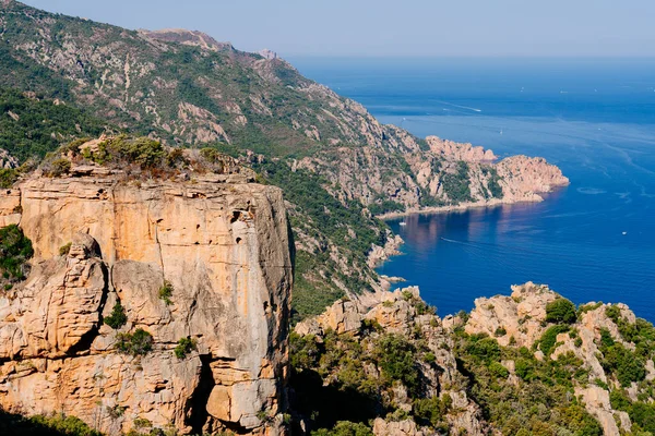 Φυσικό απόθεμα Scandola, Νήσος Κορσική. Seascape, Νότια Γαλλία — Φωτογραφία Αρχείου