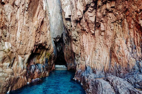 Scandolan luonnonpuisto, Korsikan saari. Merimaisema, Etelä-Ranska — kuvapankkivalokuva