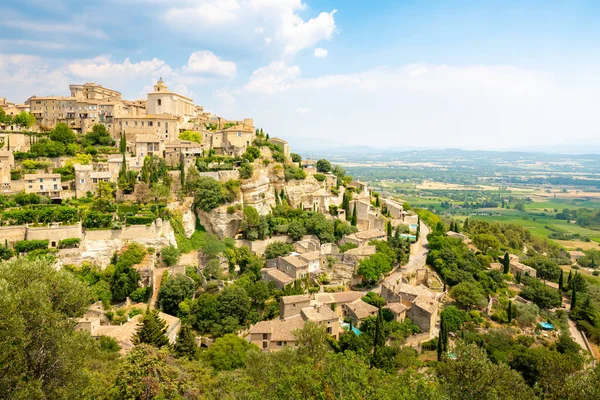 Gordes, pueblo medieval en el sur de Francia, Provenza — Foto de Stock