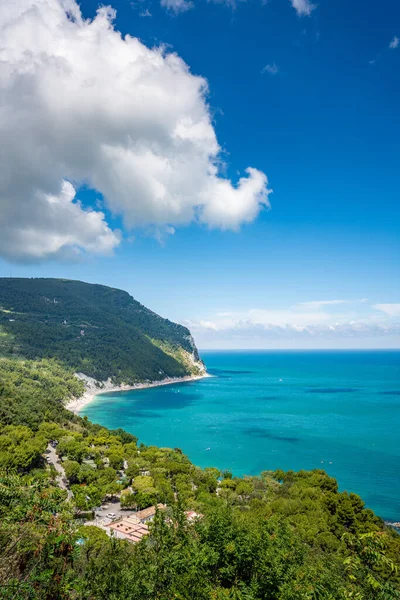 Regionen Marche Italia Seascape Conero – stockfoto