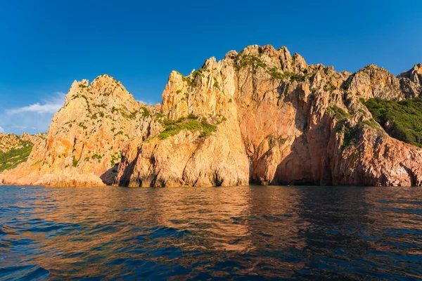 Scandola Naturreservat Korsika Island Seascape Sør Frankrike Bilde Høy Kvalitet – stockfoto