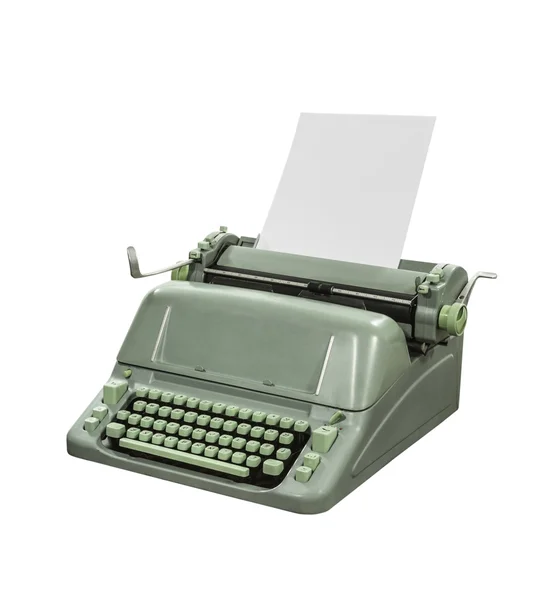 Retro Typewriter Isolated — Stock Photo, Image