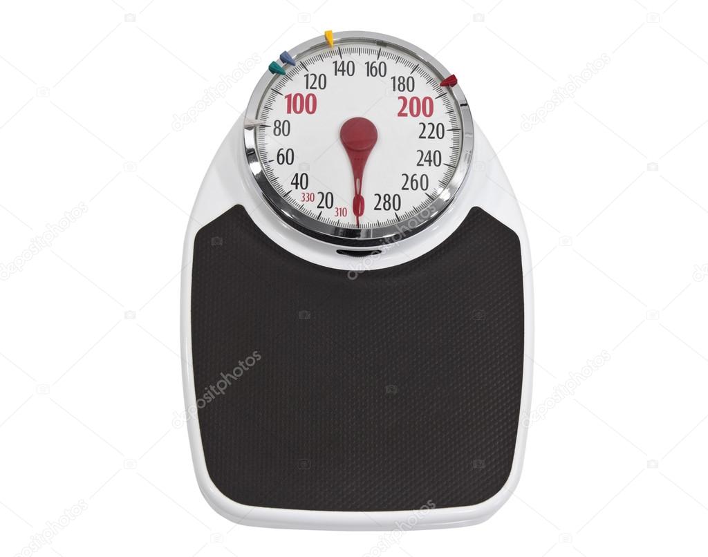 Old Weight Scale Isolated with Clipping Path