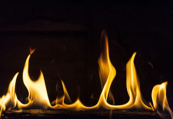 Flaming Log — Stockfoto