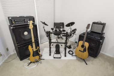 banliyö rocker müzik odası