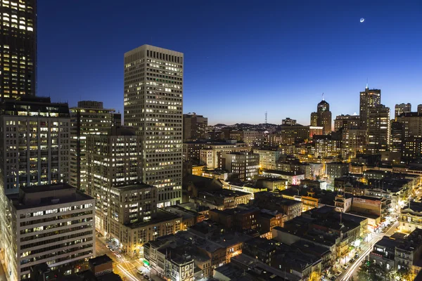 San Francisco Kalifornien Chinatown Dämmerung Ansicht — Stockfoto