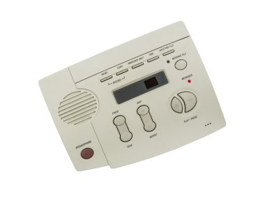 Vintage telefon telesekreter izole