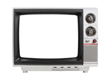izole aşınmış eski televizyon