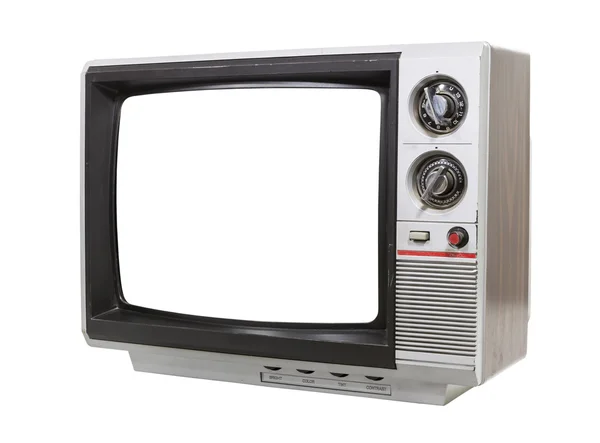 Worn Old Grungy Portable Television — Stock Photo, Image