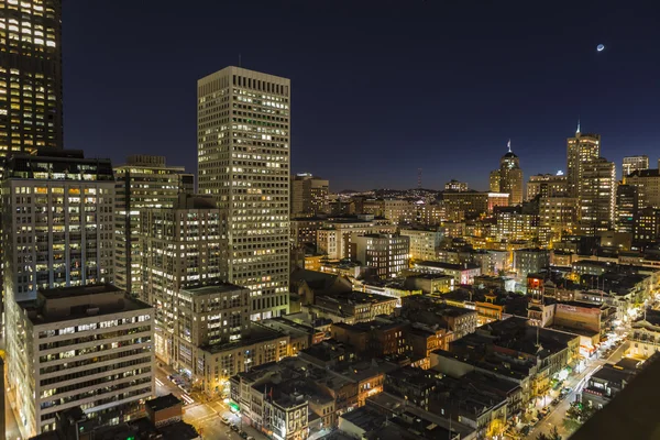 San francisco Californië chinatown nacht weergave — Stockfoto