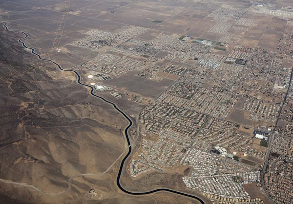 California akwedukt palmdale Kalifornia antenowe — Zdjęcie stockowe