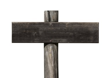 Funky eski boş ahşap işareti