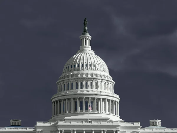 United States Capitol Thunderstorm — Stock Photo, Image