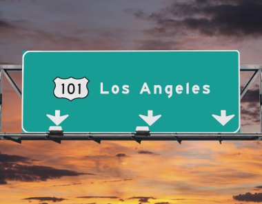 101 Otoban los angeles gündoğumu gökyüzü