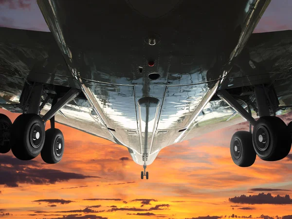 Jet buik zonsopgang — Stockfoto