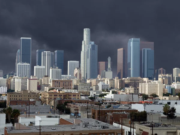 Tormenta de centro de la ciudad de los Ángeles —  Fotos de Stock