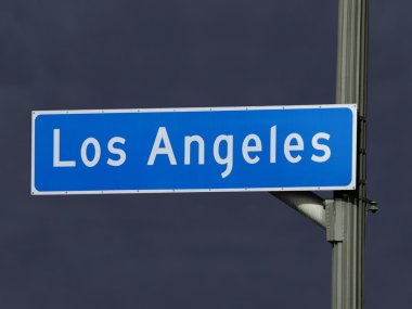 Los angeles sokak işaret fırtına