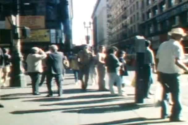 Broadway Time Lapse - Los Angeles 1988 — Stok Video