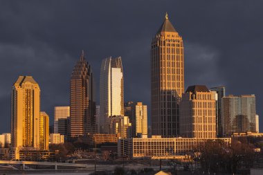 Atlanta georgia fırtınalı manzarası