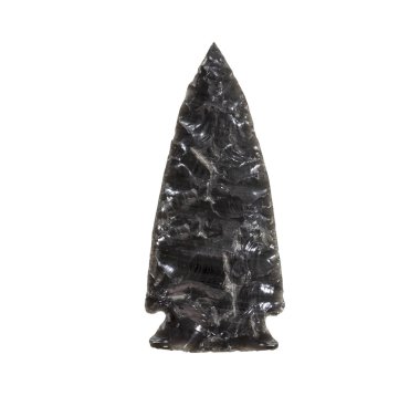 obsidyen taşı vintage ok ucu