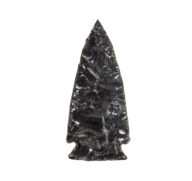 Obsidian Stone Vintage Arrowhead clipart
