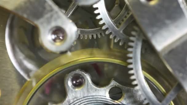 Pocket Watch Gears Macro — Stok Video