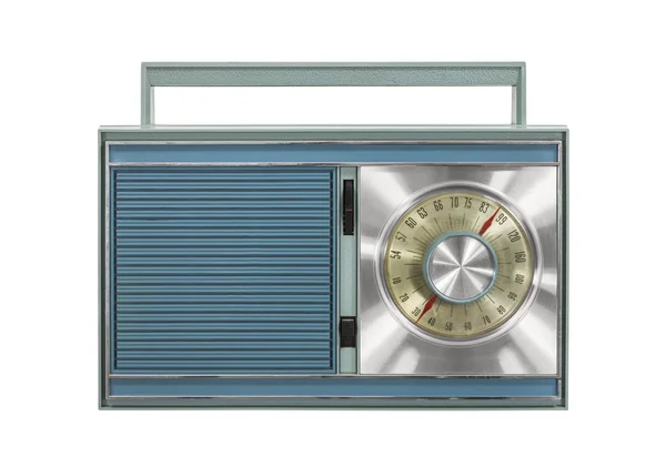 Vintage Portable Radio Isolated — Stock Photo, Image