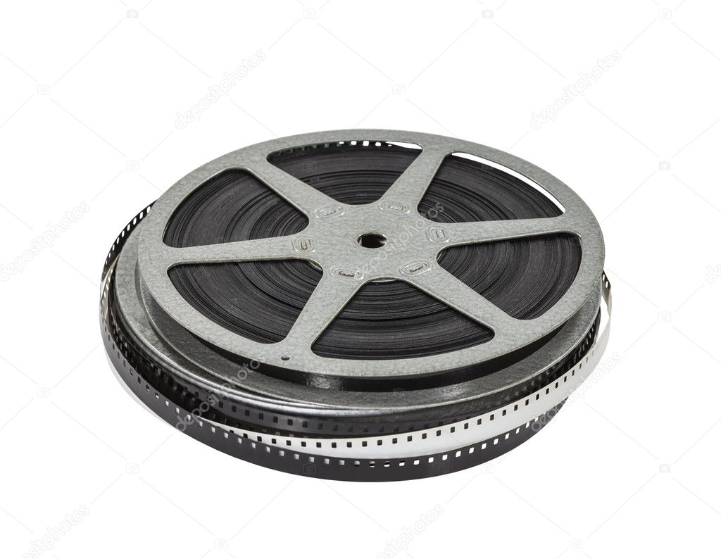 Vintage Home Movie Film Reel and Can — Stock Photo © trekandshoot