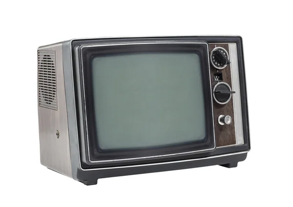 Pequeño viejo televisor portátil —  Fotos de Stock