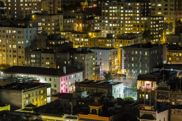 Chinatown noc san francisco — Stock fotografie