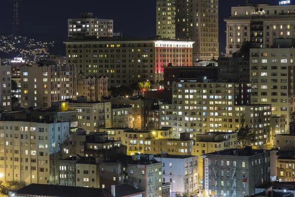 Nob Hill Nacht — Stockfoto