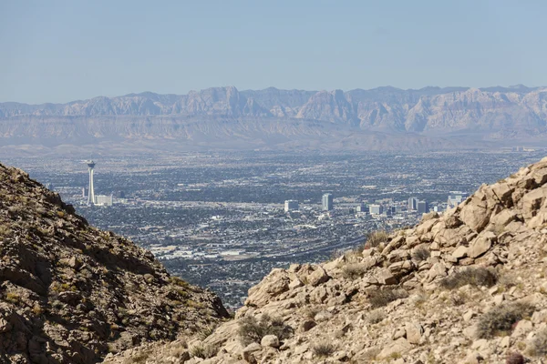 Las vegas redactionele bergzicht — Stockfoto