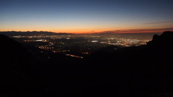 Lapso de tempo de madrugada de San fernando valley — Vídeo de Stock