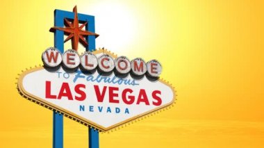 Las vegas işareti günbatımı zaman atlamalı