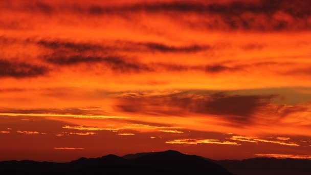 Zeitraffer bei Sonnenuntergang in ventura County — Stockvideo