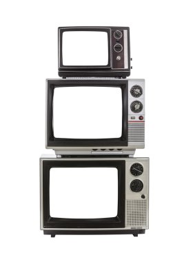 vintage televizyon ekranları kesmek