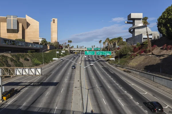Hollywood 101 freeway i downtown los angeles — Stockfoto