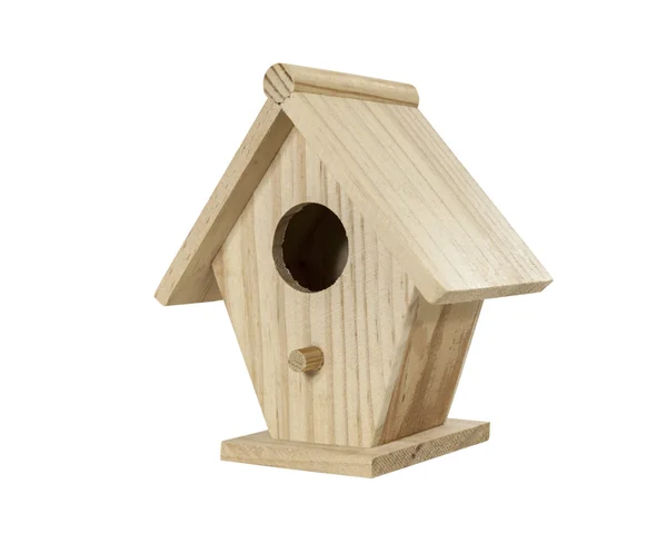 Weinig birdhouse geïsoleerd — Stockfoto