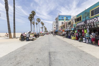 Venice beach boardwalk editoryal
