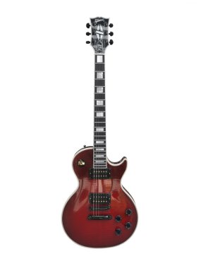 Red Gibson Les Paul Custom clipart