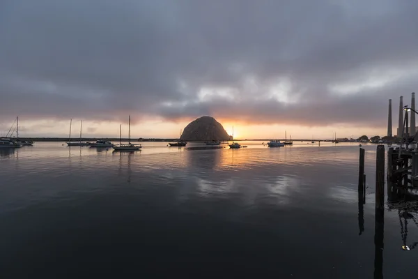 Pôr-do-sol Morro Bay — Fotografia de Stock