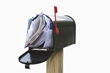 Overflowing Mailbox clipart