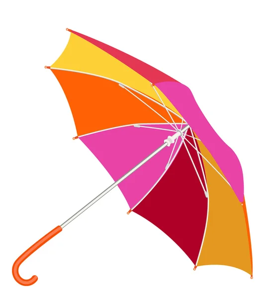 흰색 배경에 색된 우산 — 스톡 벡터