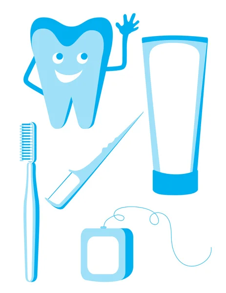 Set of dental icons — Stock Vector