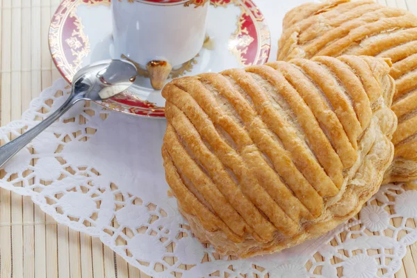 Frans gebak op een plaat — Stockfoto